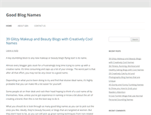Tablet Screenshot of goodblognames.com